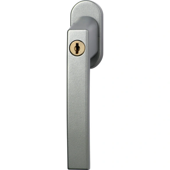 Abschließbarer Fenstergriff FG210 Stahl/Kunststoff silber
