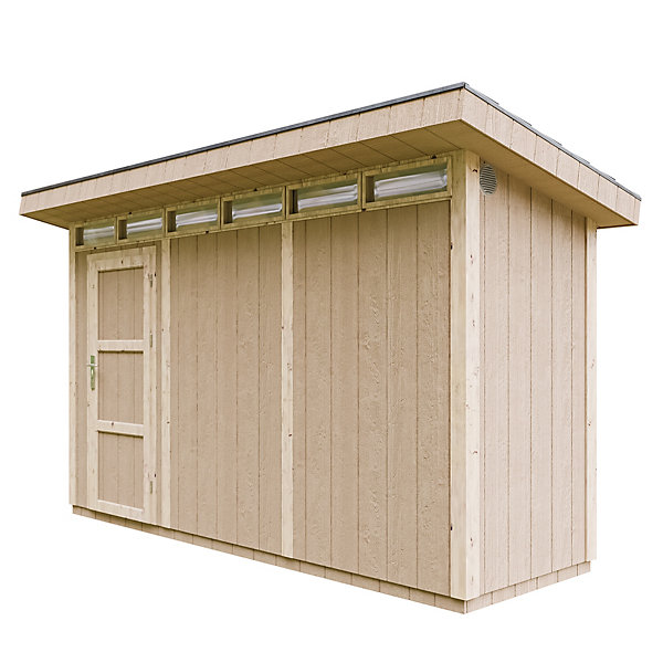 Abri de Jardin Qualité Premium 4m² /L161xL412xH239 cm - M902-REDWOOD RED - Timbela