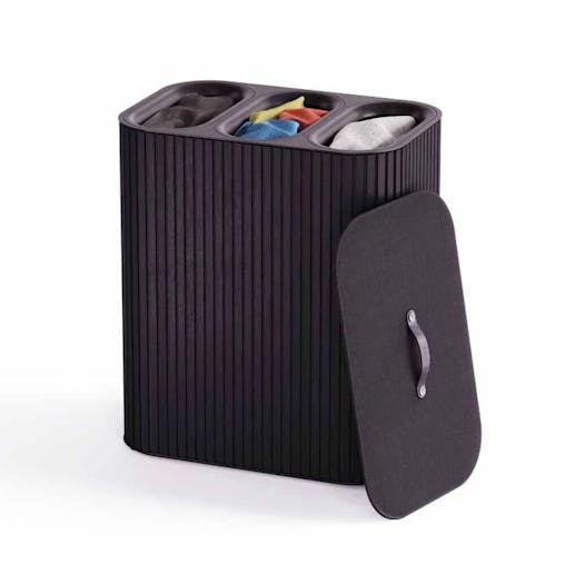 Joseph Joseph Tota Trio Luxe 90L Laundry Separation Basket Black