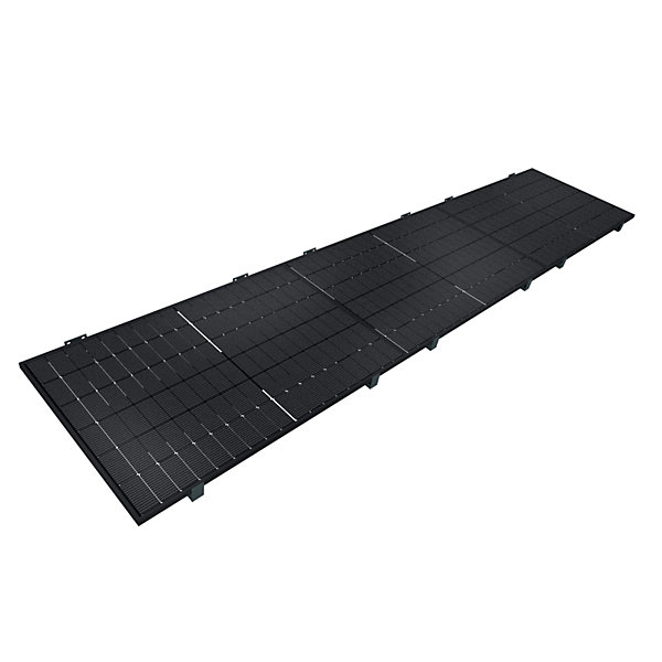 Auvent solaire MAHINA pose indépendante Gris Anthracite - 3 panneaux