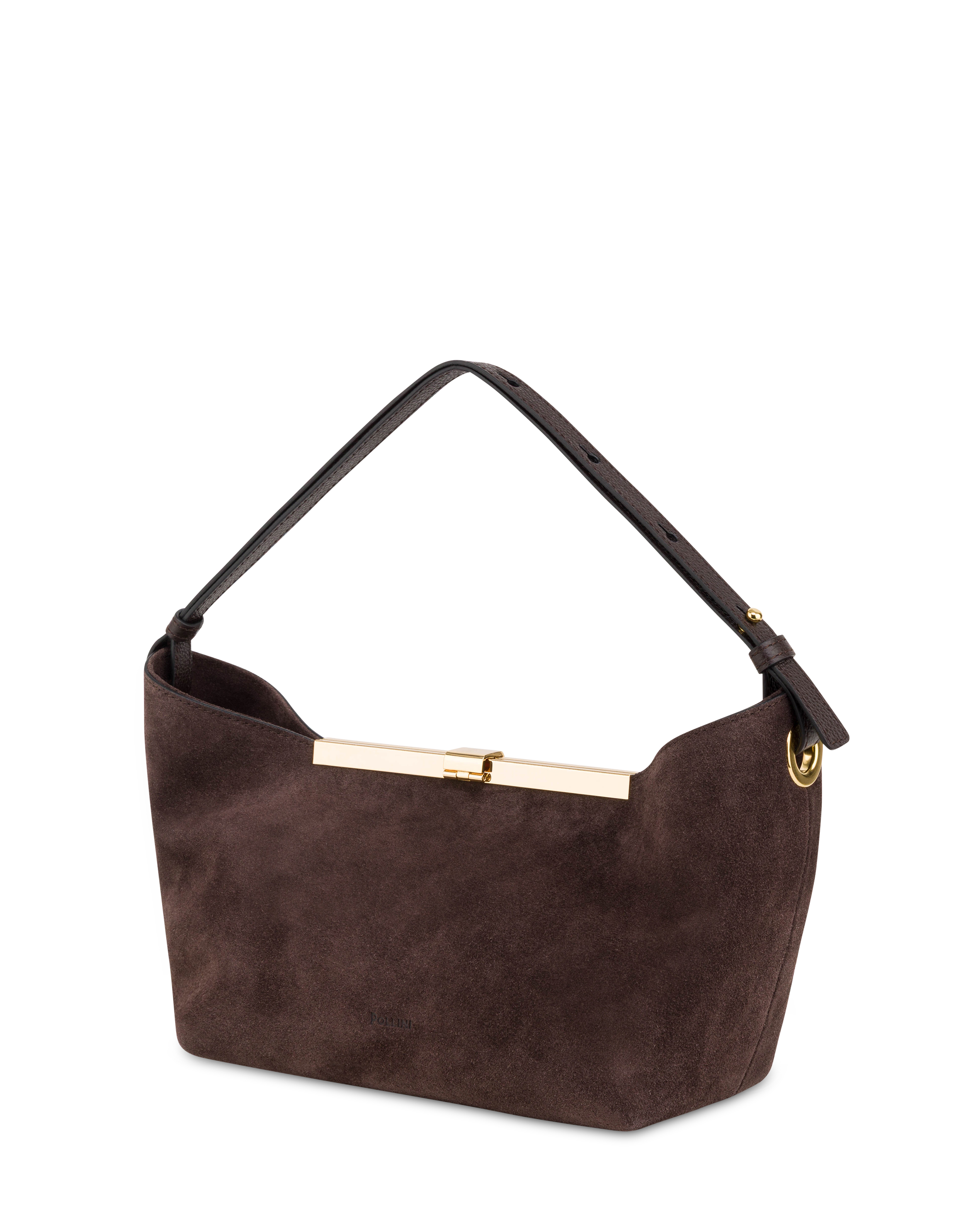 Borsa A Mano Lilly In Crosta E Vitello T.moro/t.moro