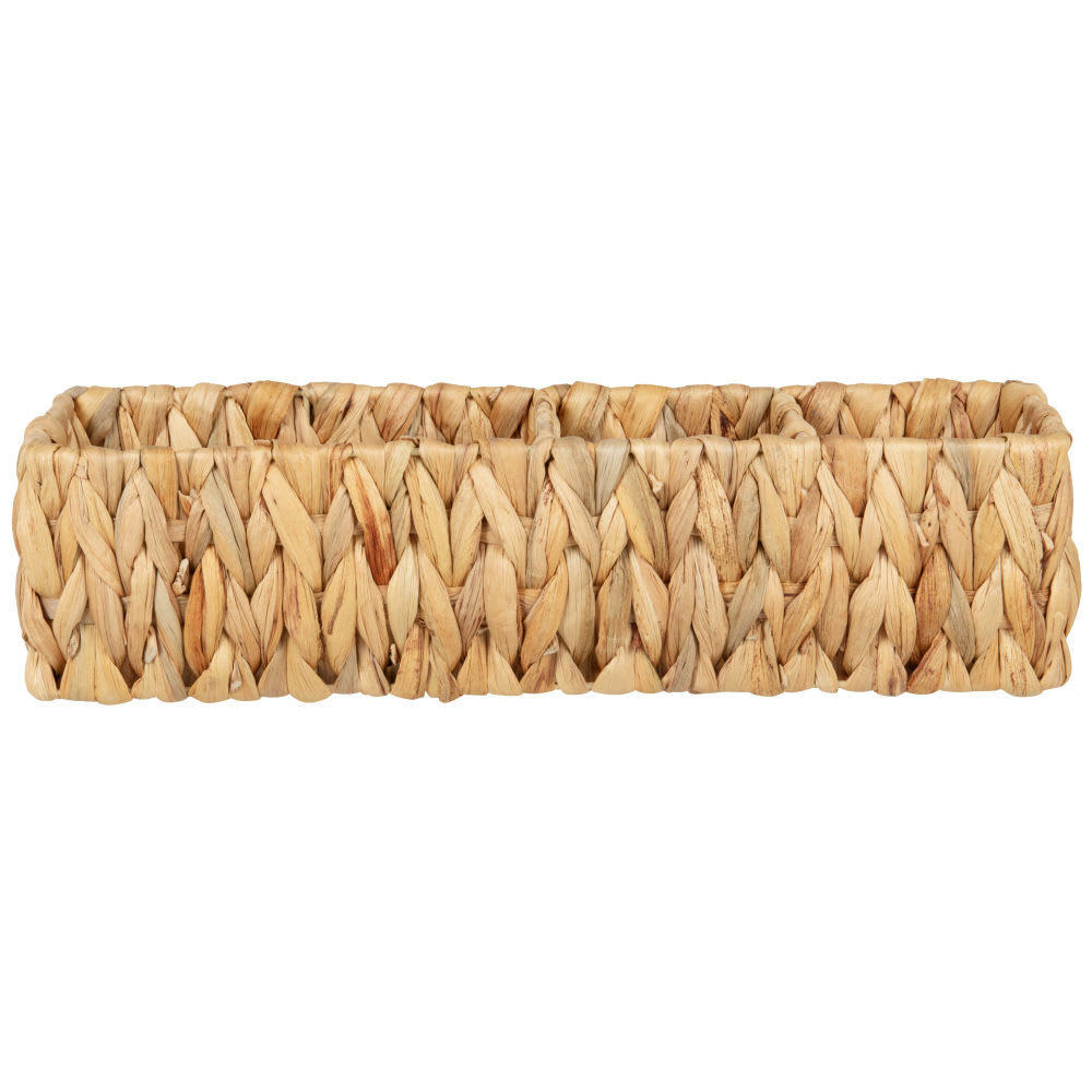 - Rangement de bureau en jacinthe d'eau beige