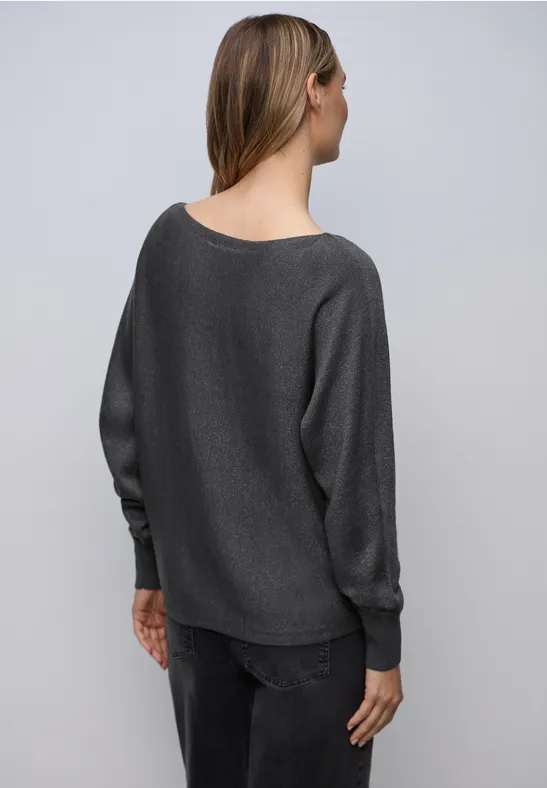 Glitzernder Dolman Pullover