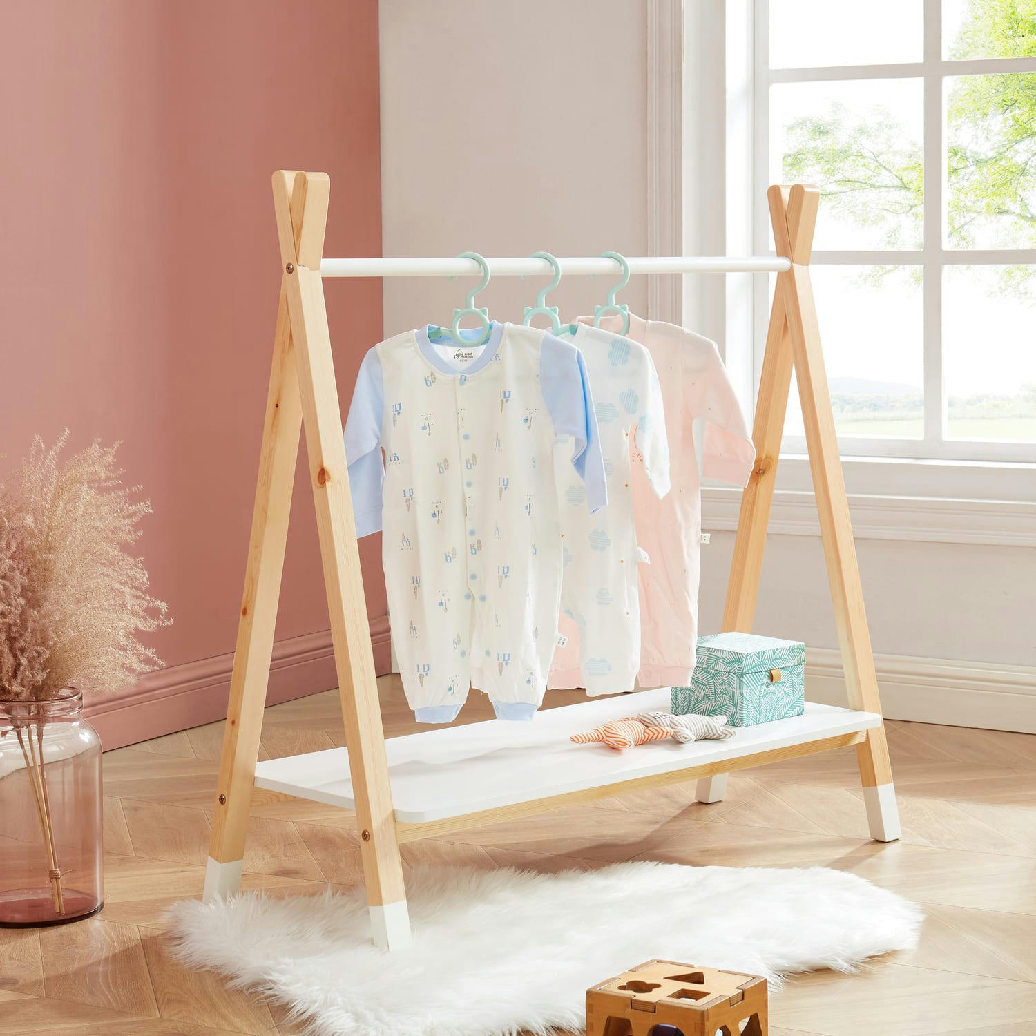 TIPI - Portant   blanc  80cm