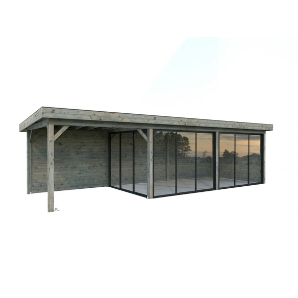 Pavillon »Lenna Set 417 Slide«, BxHxT: 876 x 245 x 300 cm, Grau