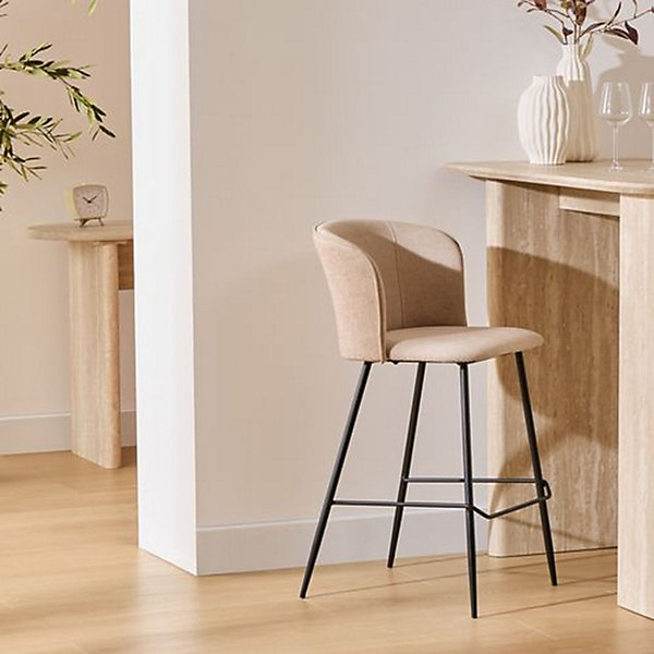 Lot de 2 tabourets de bar JASNY