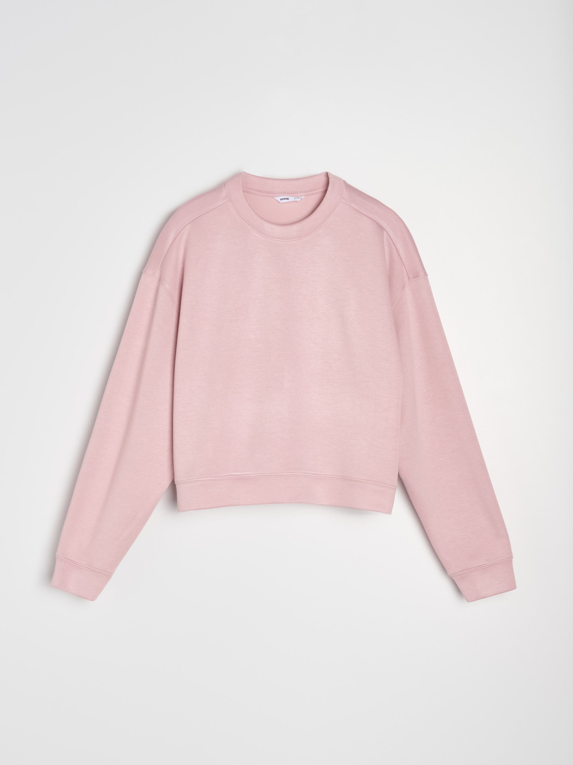 Bluza crewneck basic z dodatkiem wiskozy 