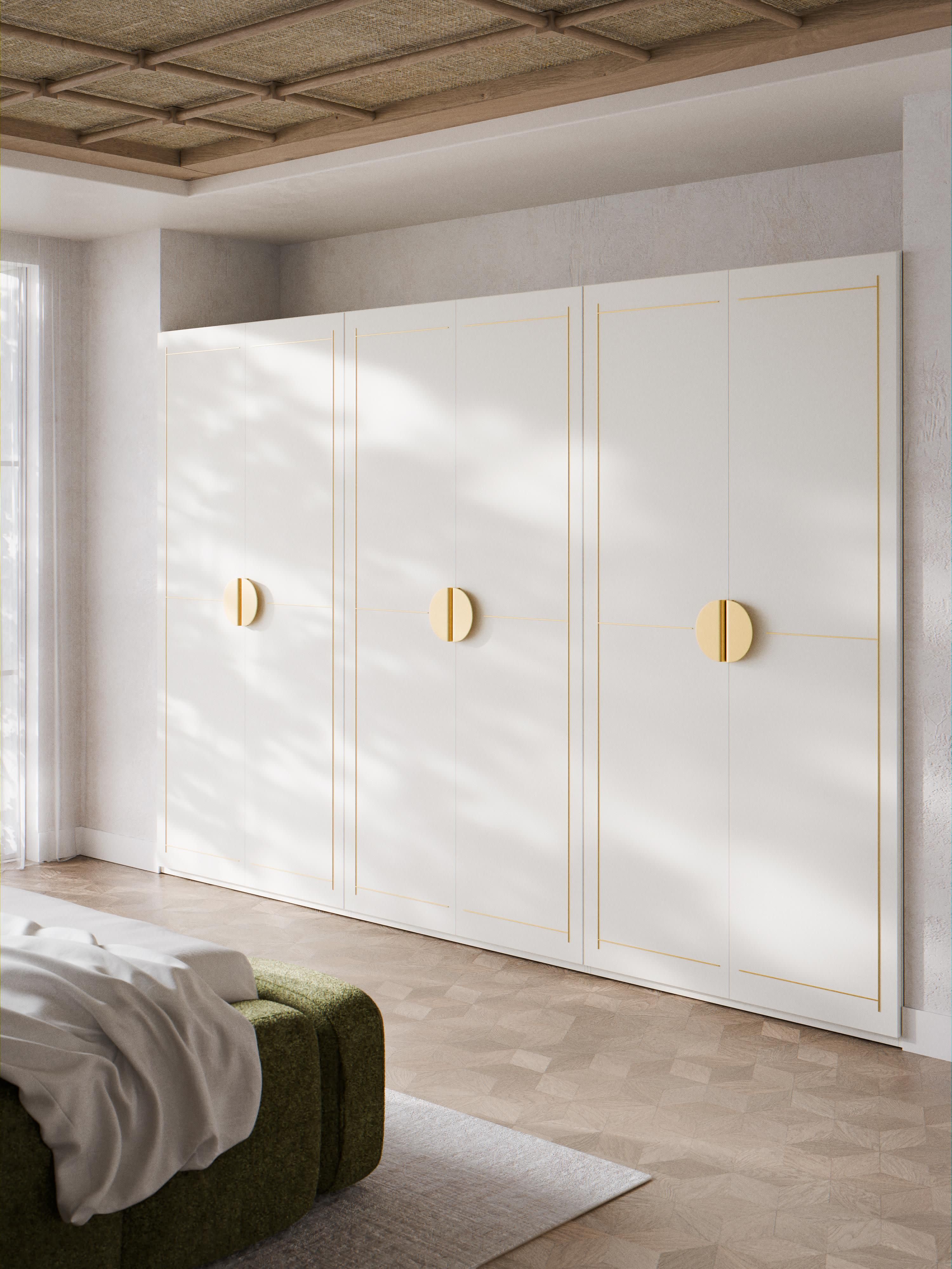Modularer Drehtürenschrank Denise, 300 cm Breite, in verschiedenen Größen