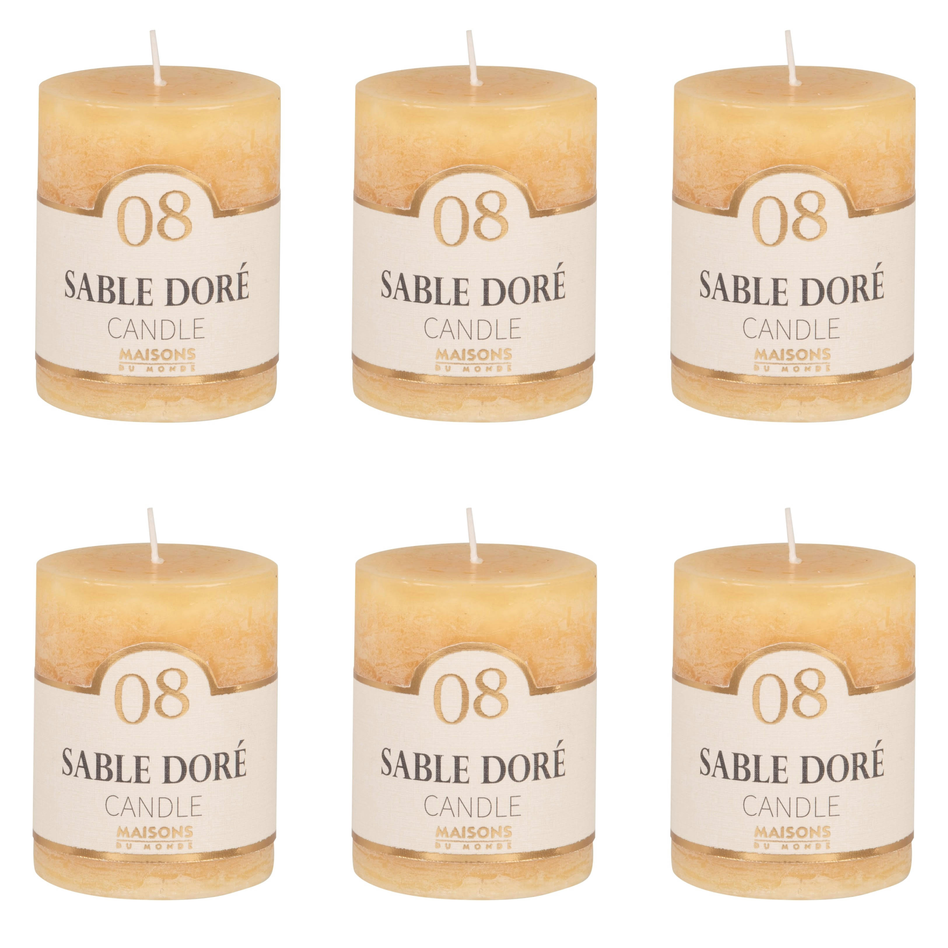 COLORAMA - Bougie parfumée jaune H6, 75g