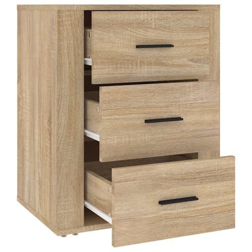 NNEVL Bedside Cabinet Sonoma Oak 50x36x60 cm Engineered Wood