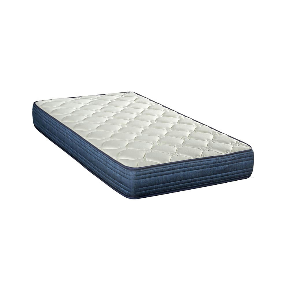 QUINCONCES - Ensemble  90x190  Matelas Ressorts + Sommier Bois