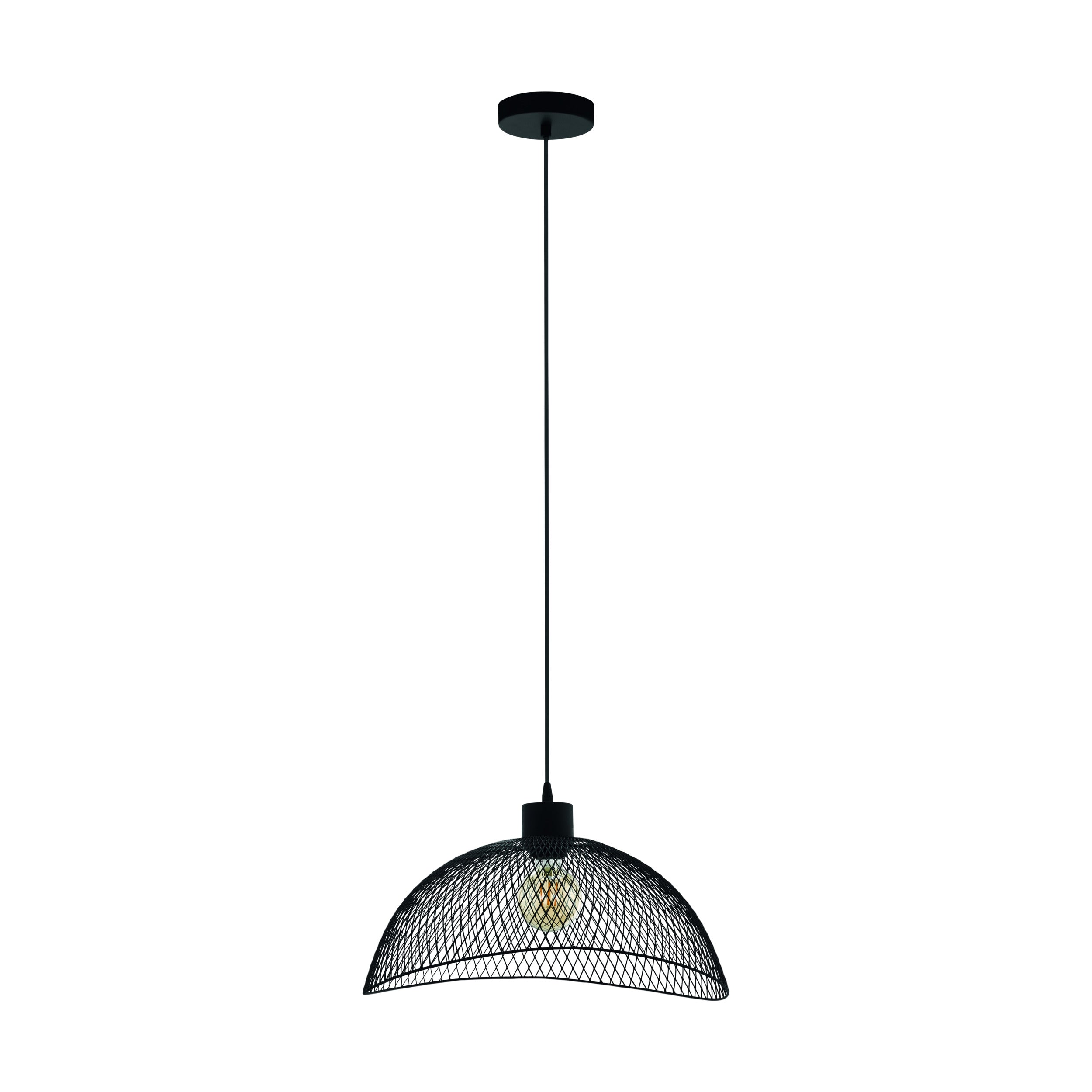 EGLO hanglamp Pompeya - e27 - ø 44 cm - zwart