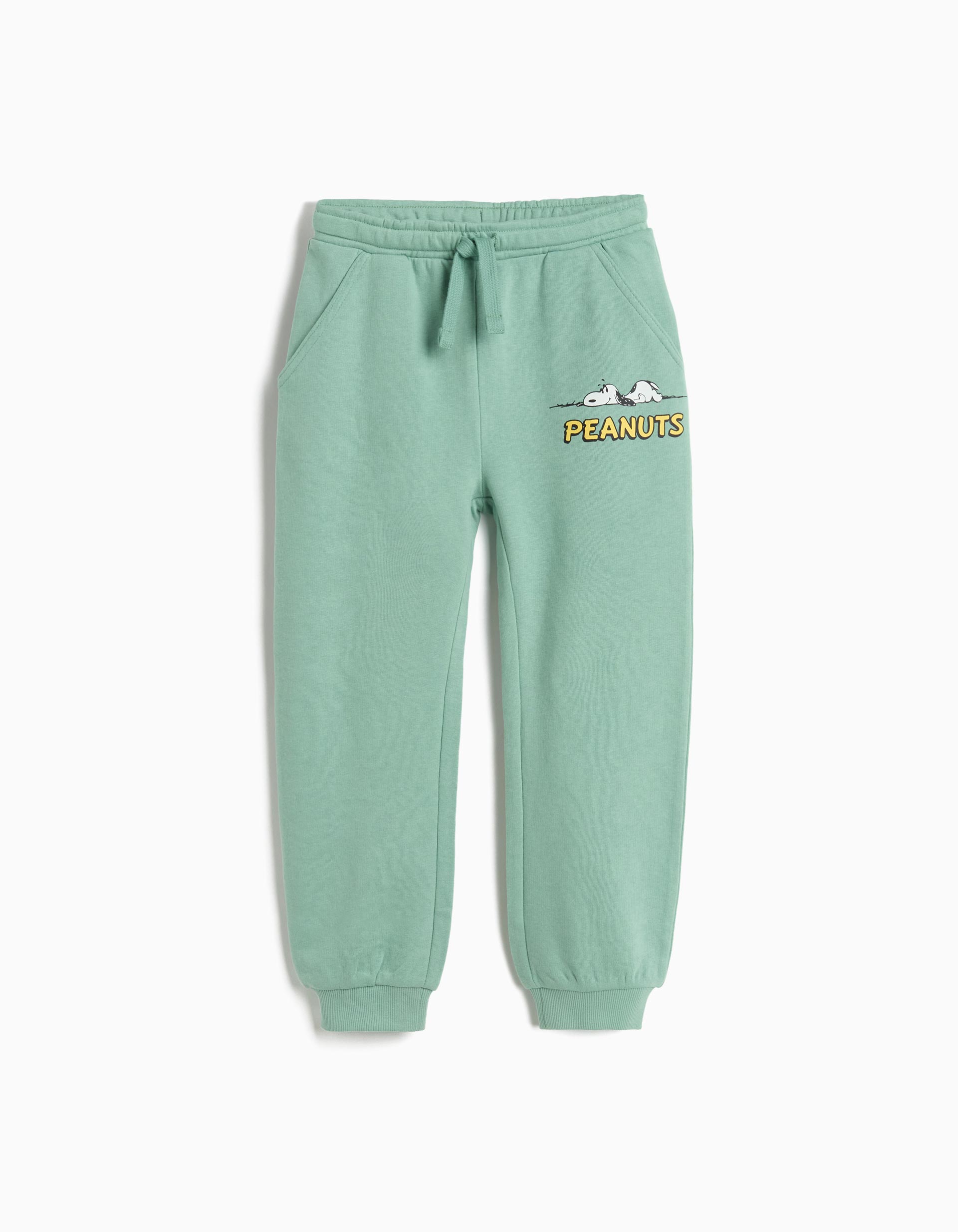 Calças Jogging 'Snoopy', Menino, Verde Claro
