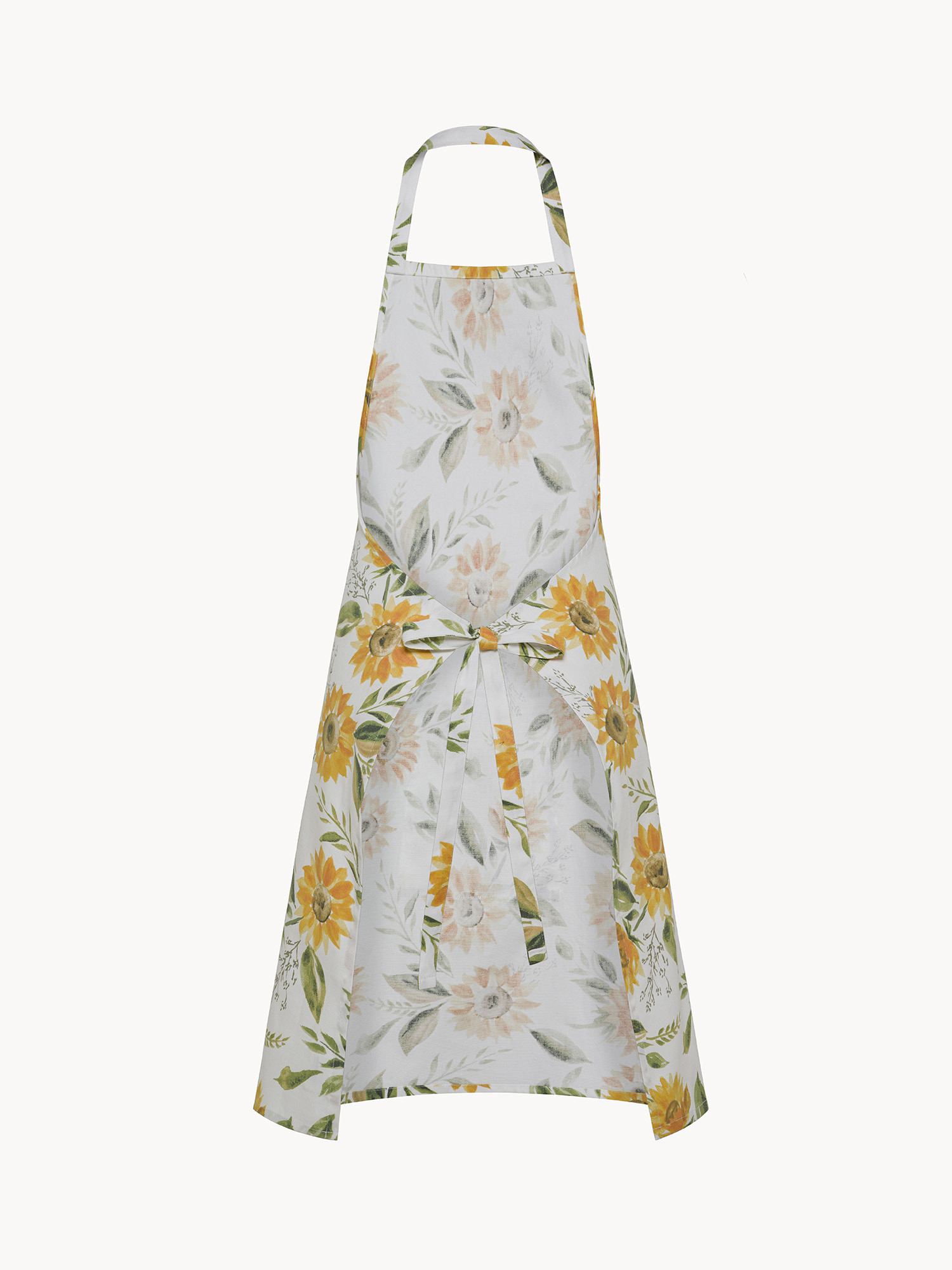 Grembiule da cucina panama di cotone stampa girasoli
