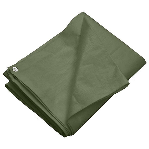 Bâche 260 g m² 6x8 m Vert PEHD