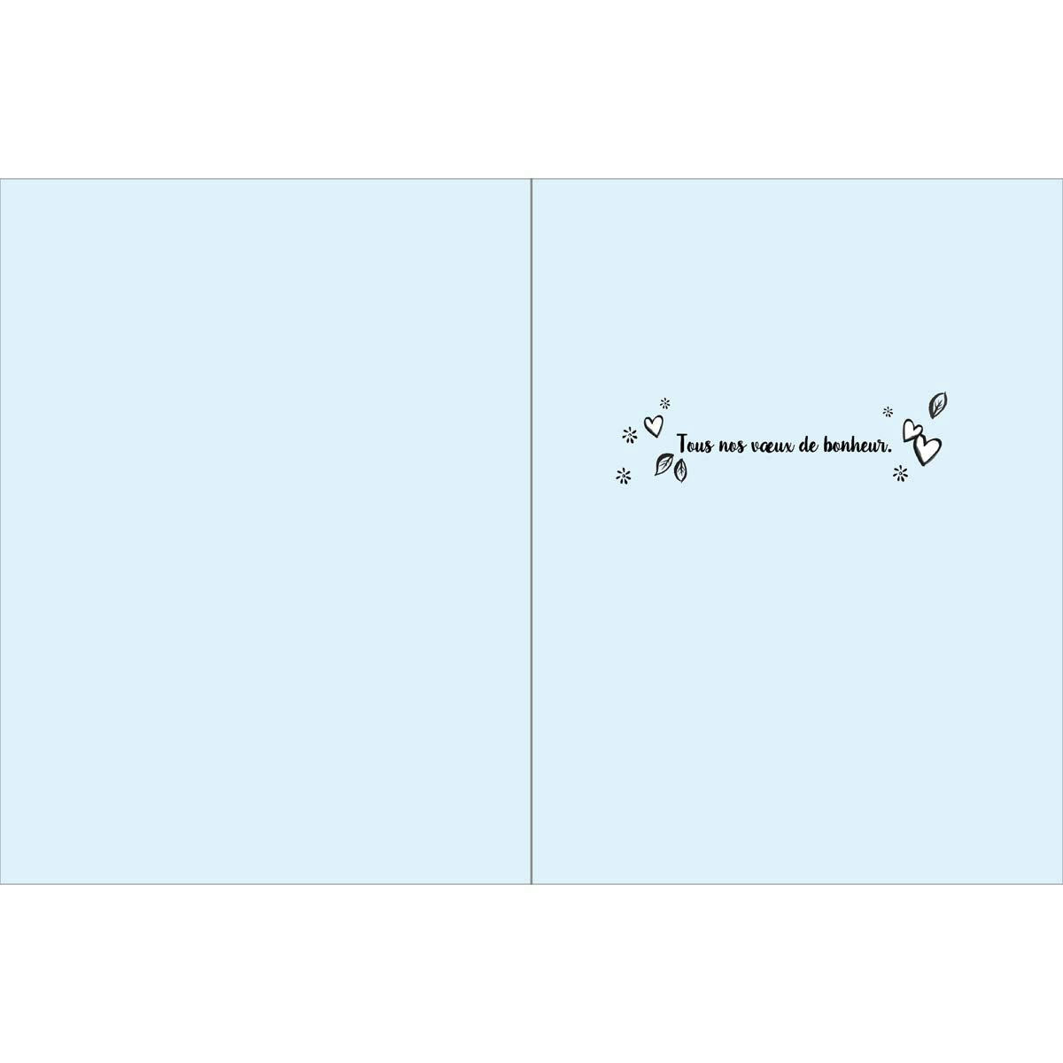 - Carte Mariage Vive Les Mariés Lettres Dorées