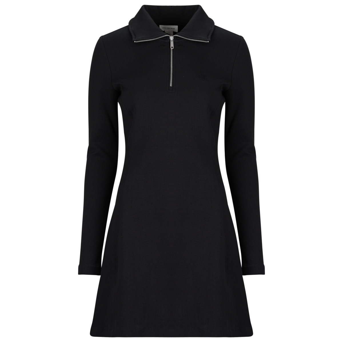 Calvin Klein Jeans - A- SCUBA FIT & FLARE HALF ZIP DR - Black