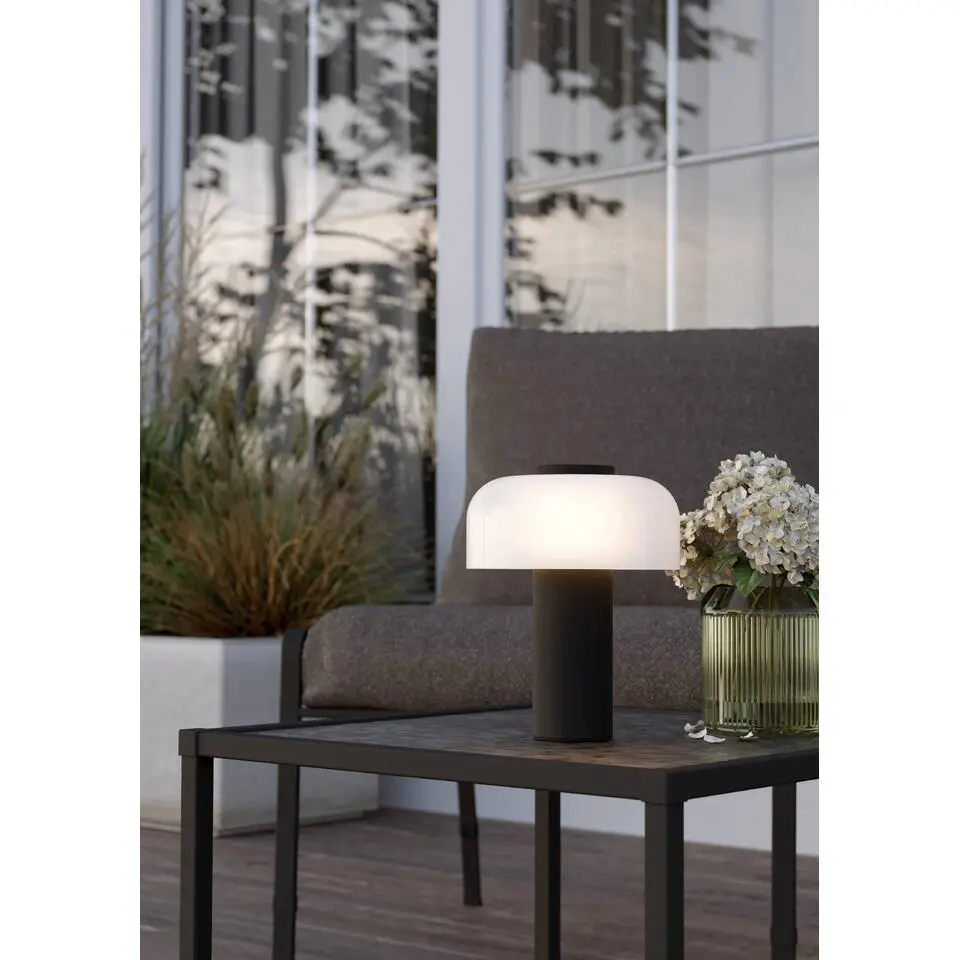 EGLO Ponente Tafellamp - LED - 20 cm - Zwart/Wit