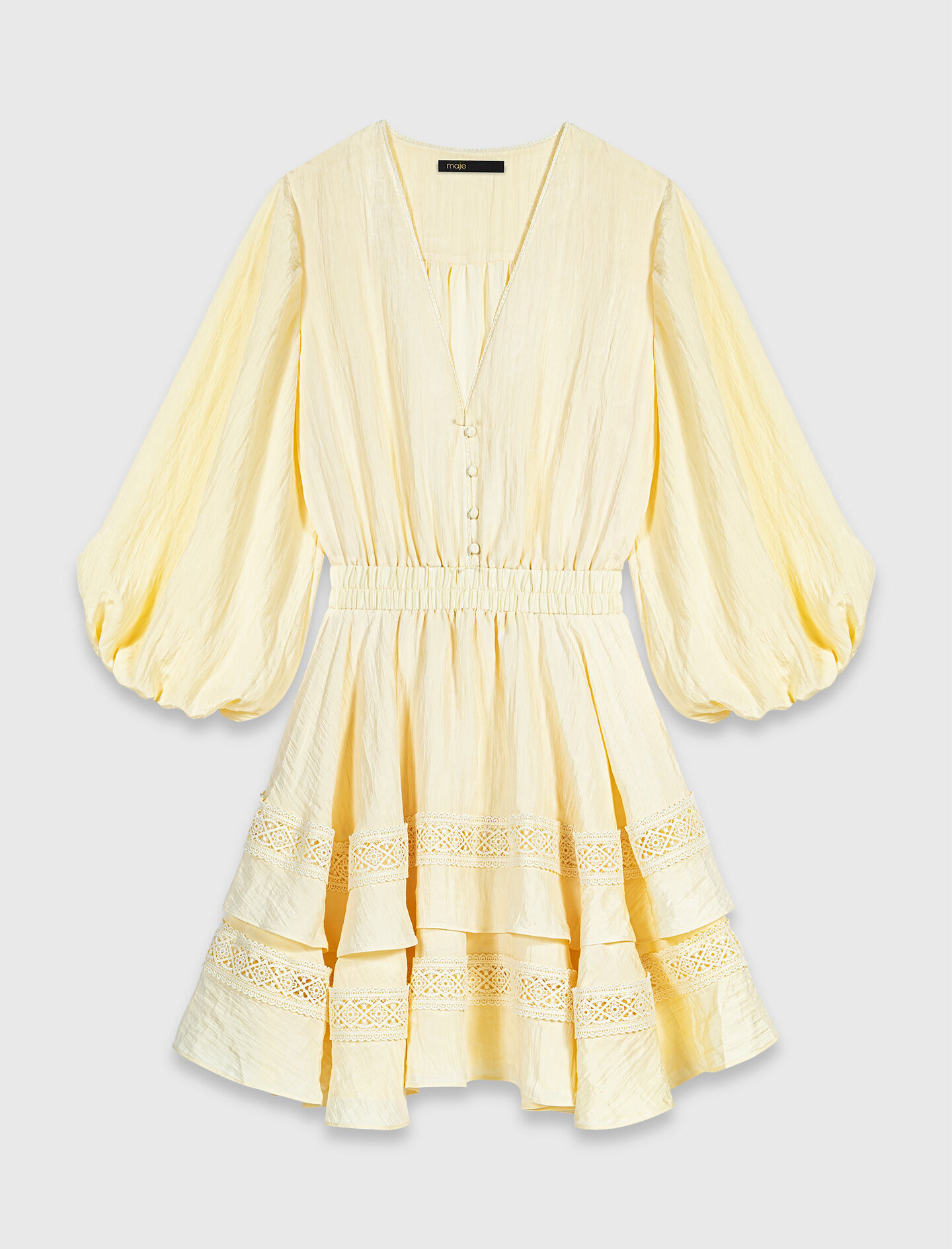 Robe courte à volants