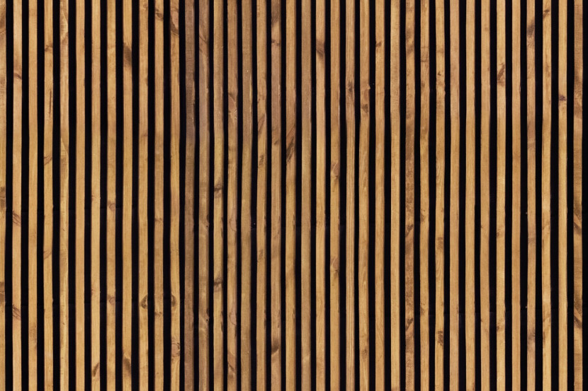 Fototapeta Do Salonu LAMELE Na Czarnym Tle 90x60cm