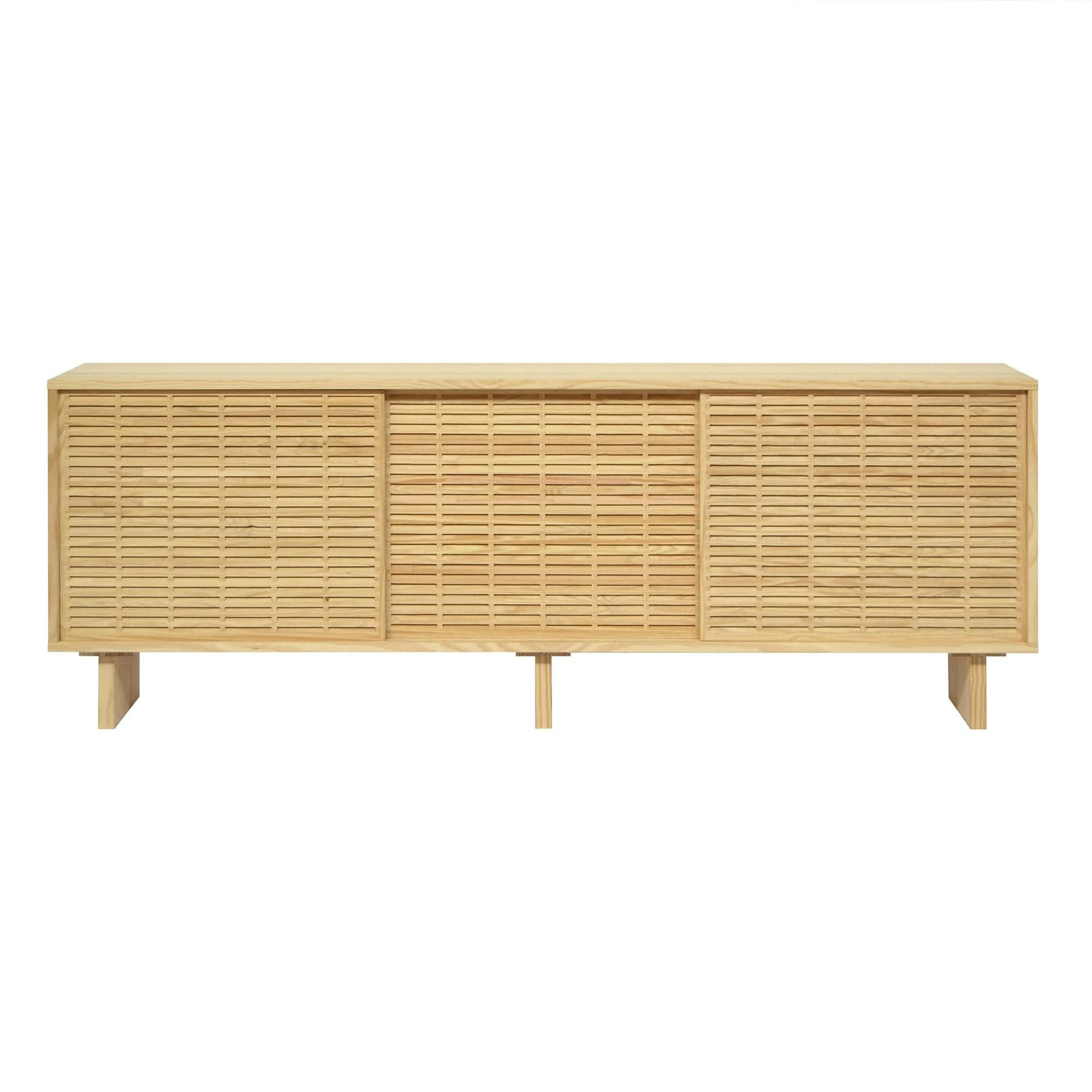 PEDRERA - Buffet 2 portes en bois de pin massif naturel - 180 cm