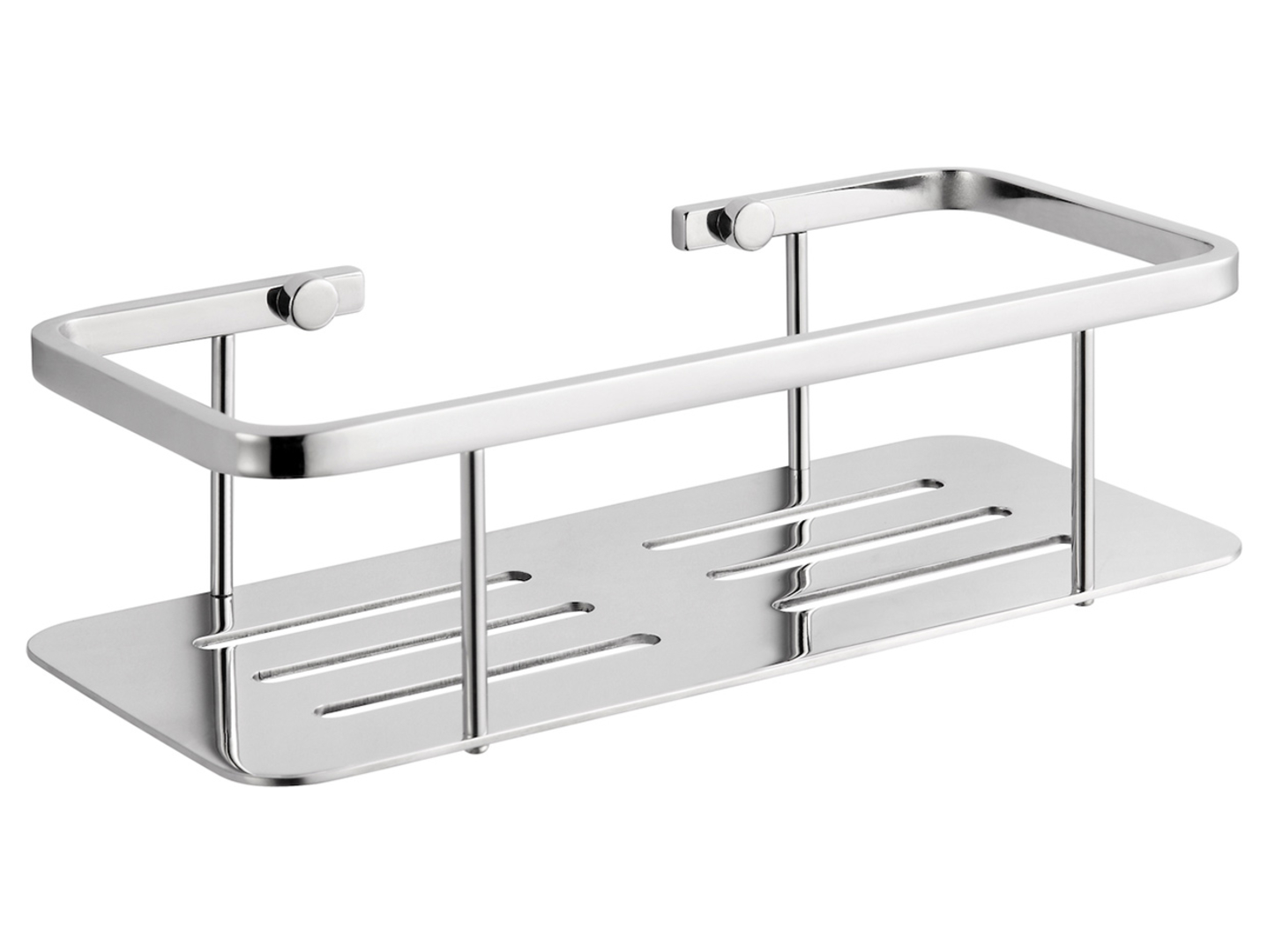 Koszyk- półka łazienkowa pod prysznic 25x11x7 cm stal polerowana Stella
