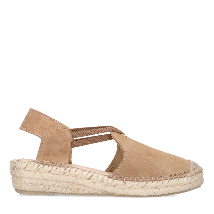 Manfield Taupe suède sleehakken