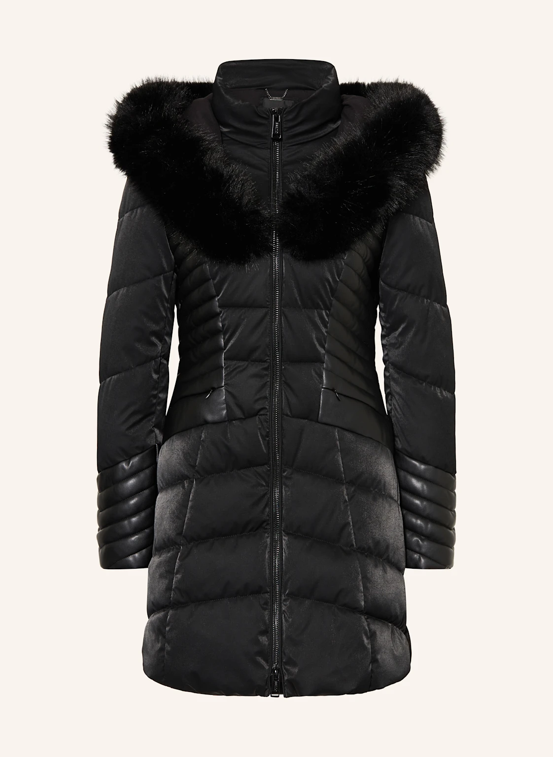 GUESS Steppjacke NEW OXANA im Materialmix mit abnehmbarem Kunstfell