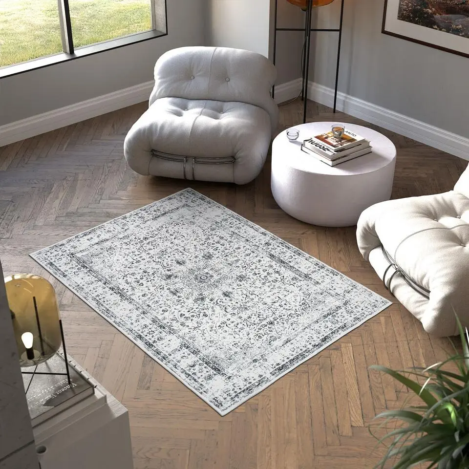 tectake? Vintage design vloerkleed Aliya, laagpolig 120 x 170 cm