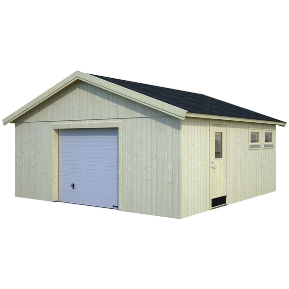 Holzgarage »Andre 28,5«, BxT: 557 x 576 cm (Außenmaße), Holz