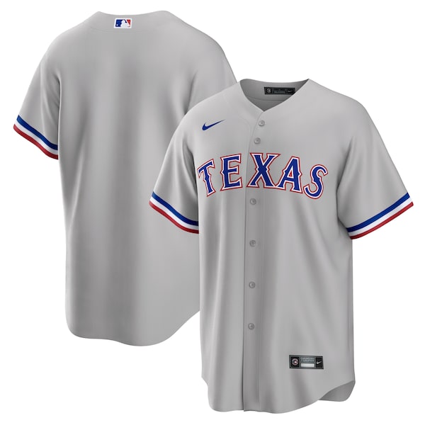 Texas Rangers Nike Road Replica Team Jersey - Gray/White/Royal