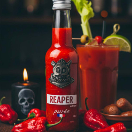 Purée de piment Carolina Reaper 100 ml - Hellicious