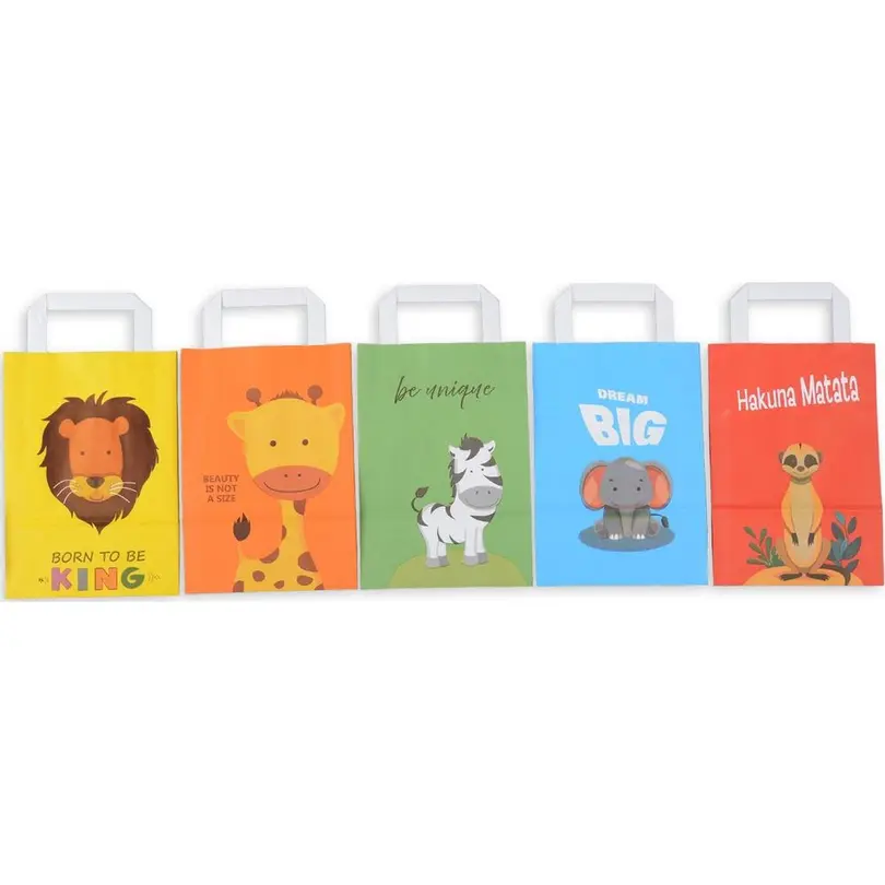 Geschenktüte 10er-Set Color Animal