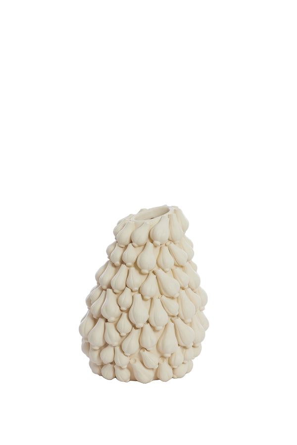 Light & Living vaas GARLIC - 27x26.5x33cm - wit