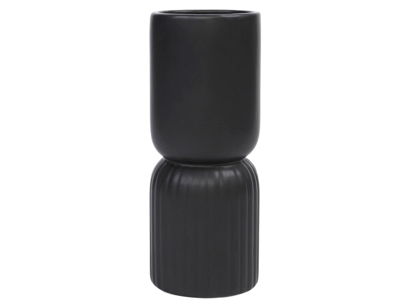 Wazon ceramiczny Cala 20,2 cm czarny