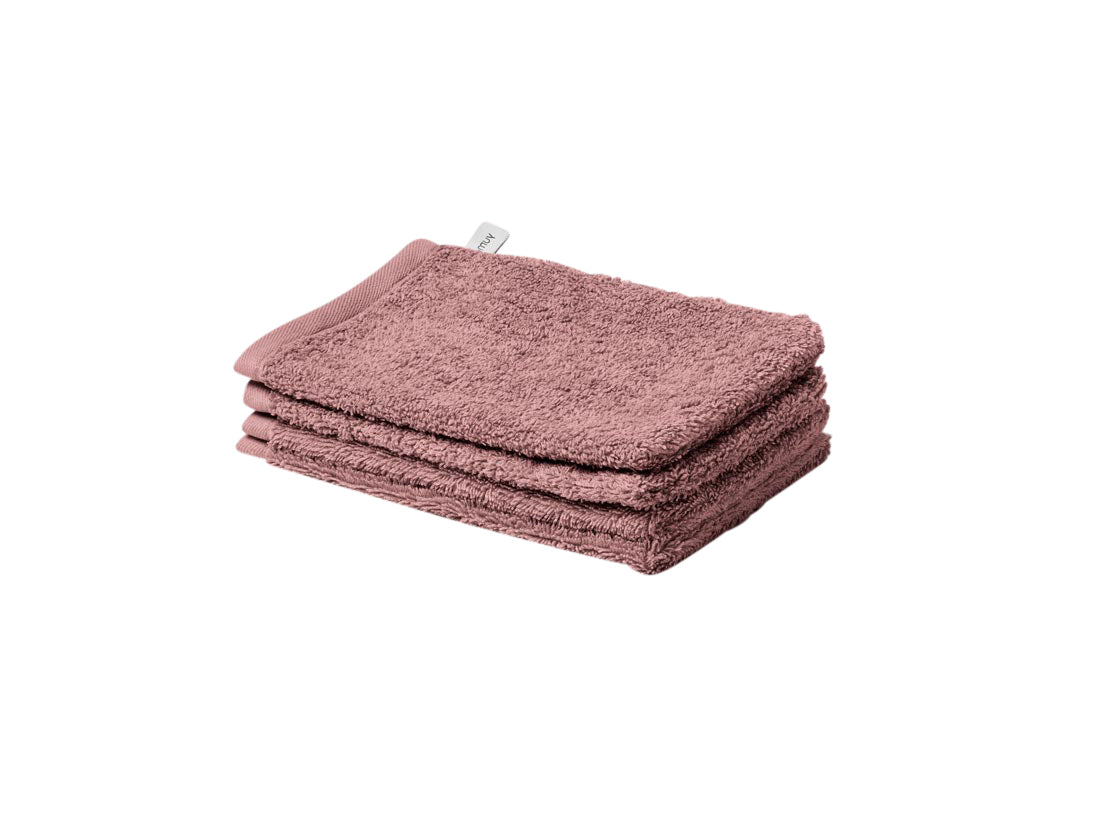 Yumeko washandjes Terry - blush rose - 15x22 - 4 st