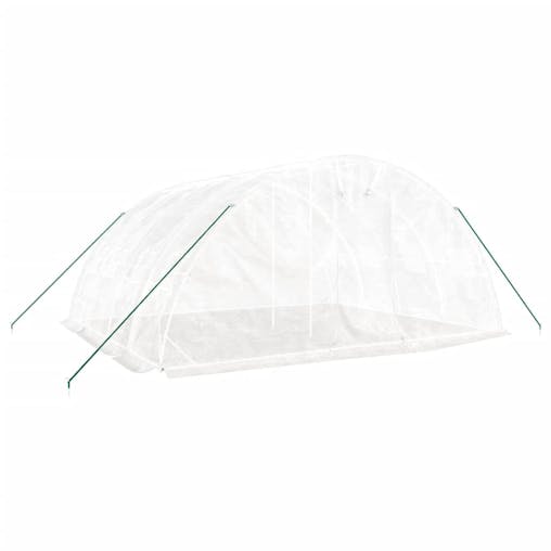 NNEVL Greenhouse with Steel Frame White 20 m&sup2; 5x4x2.3 m