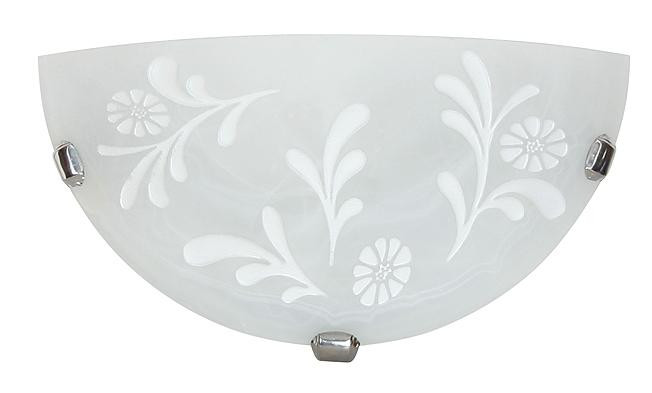 Kinkiet chromowany biały ITAKA 1xE27x40W wym:15x30x9cm IP20 Candellux