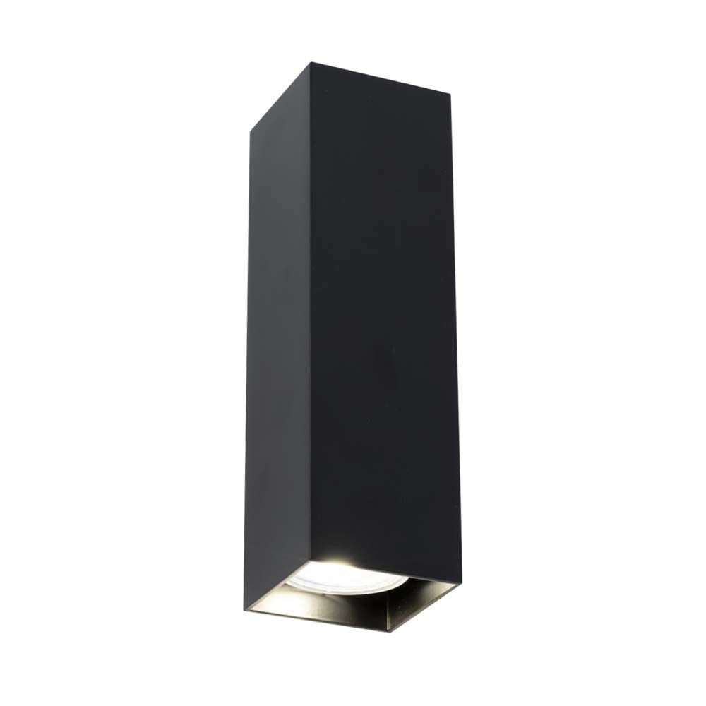 Kinkiet czarny OZU 2xGU10x10W wym:20x6x6cm IP20 Shilo