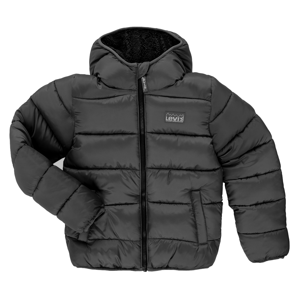 Levi's - SHERPA LINED MDWT PUFFER - Black
