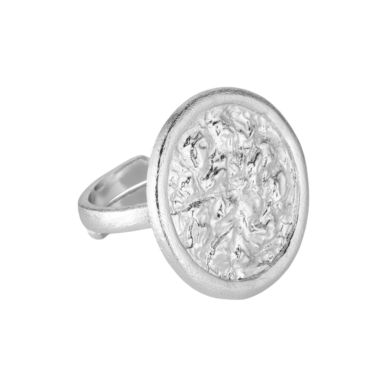 Amelia ring med rund top, forsølvet