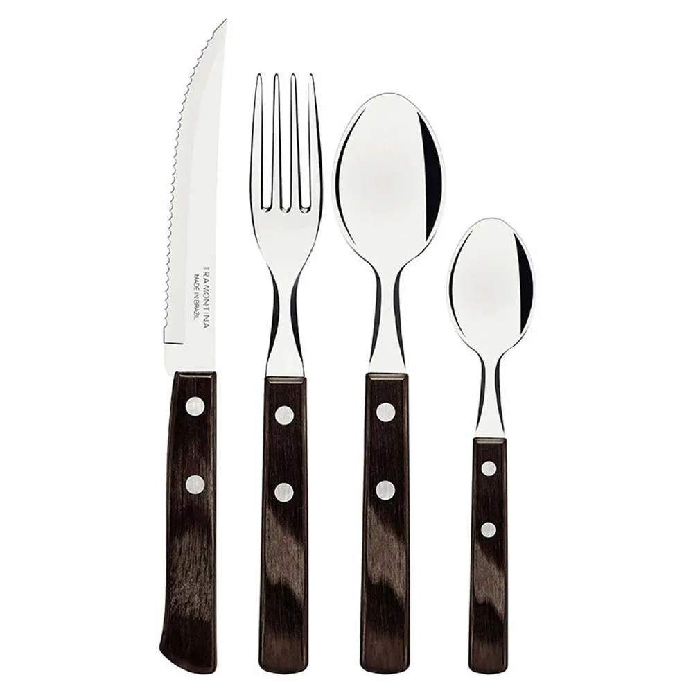 Tramontina Polywood cutlery set 24 units