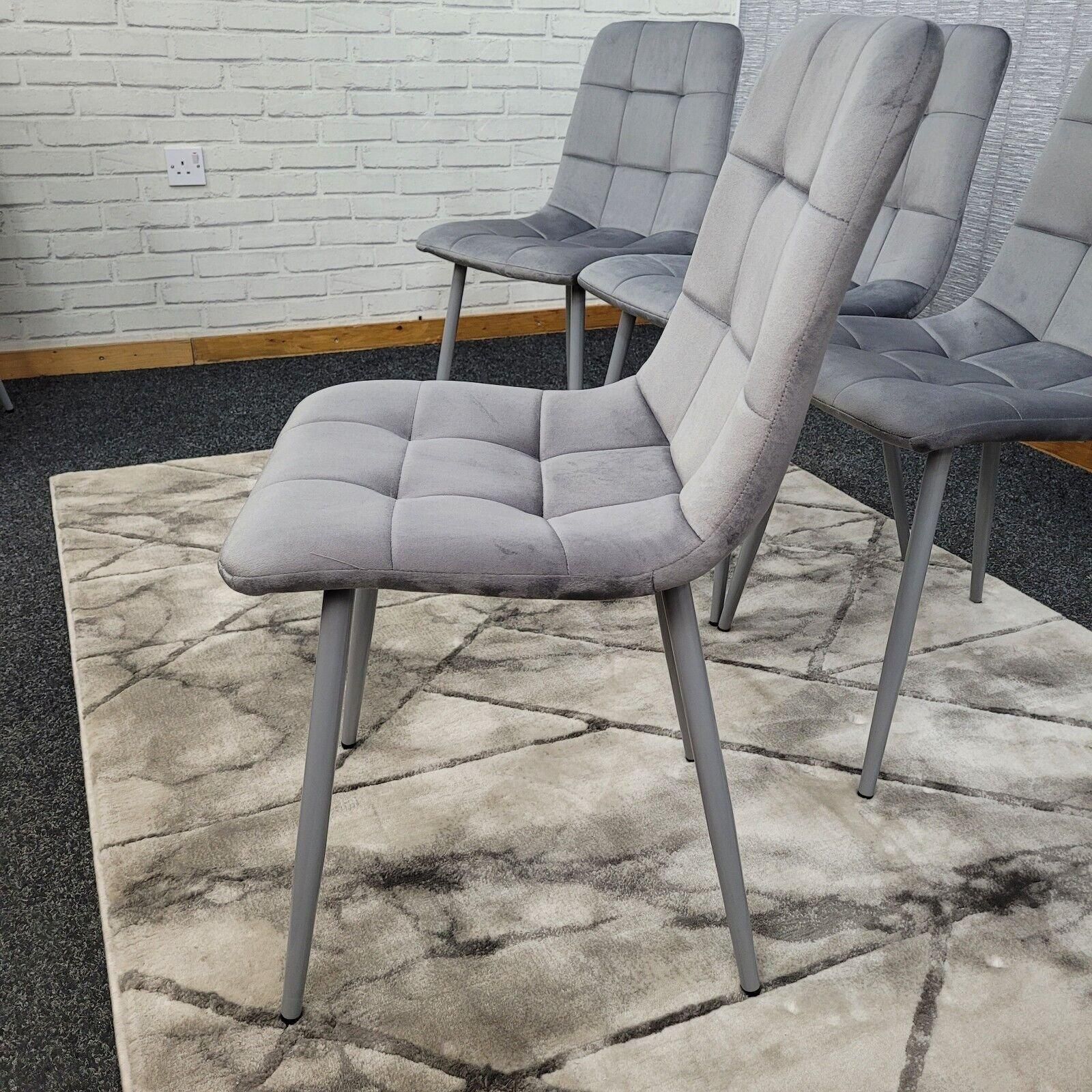 KOSY KOALA Dining Chairs Set Of 4 Tufted Chairs Velvet Chairs Seats
