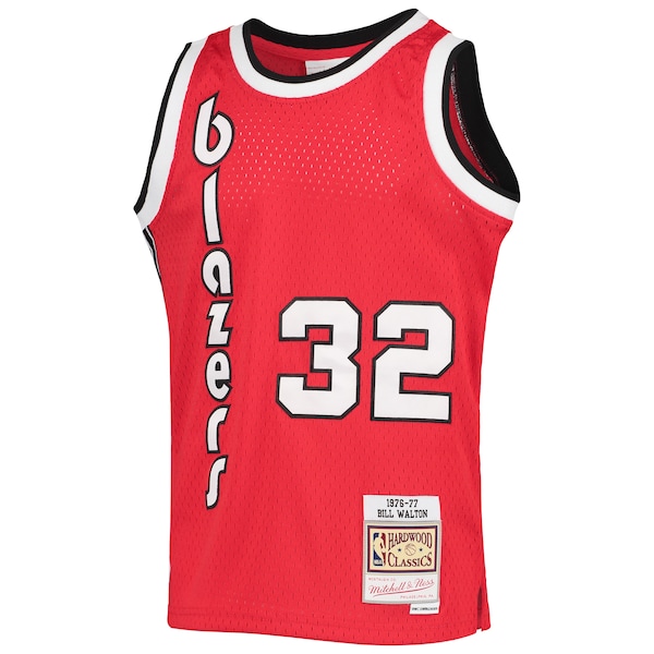 Bill Walton Portland Trail Blazers Youth 1976/77 Hardwood Classics Swingman Jersey - Black