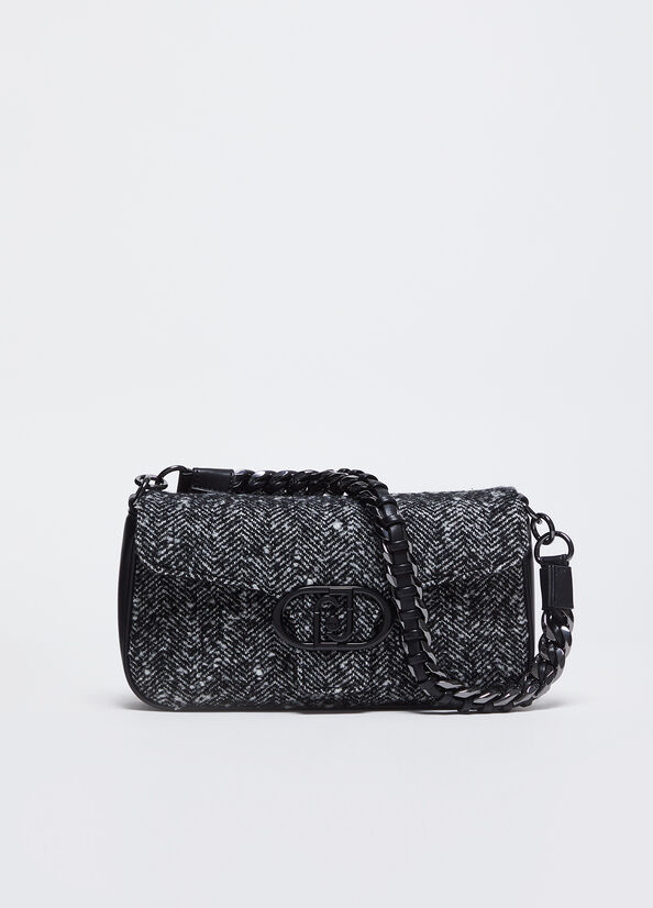 Borsa a spalla media chevron