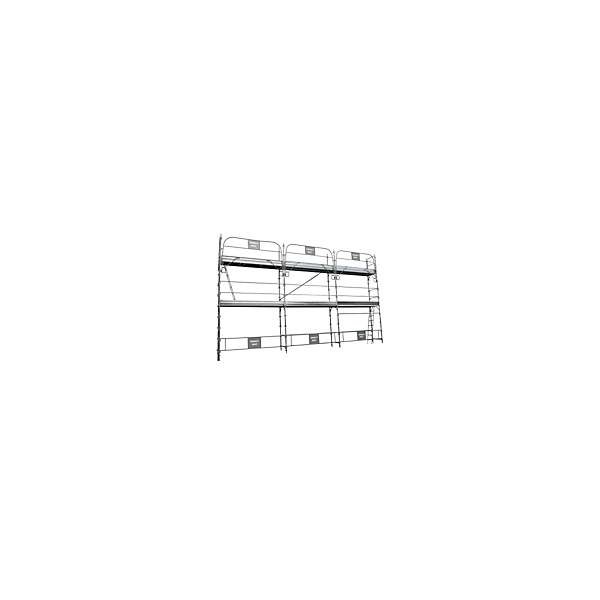 Lot échafaudage façadier diam 45 mm - 160 m2 - Acier galvanisé