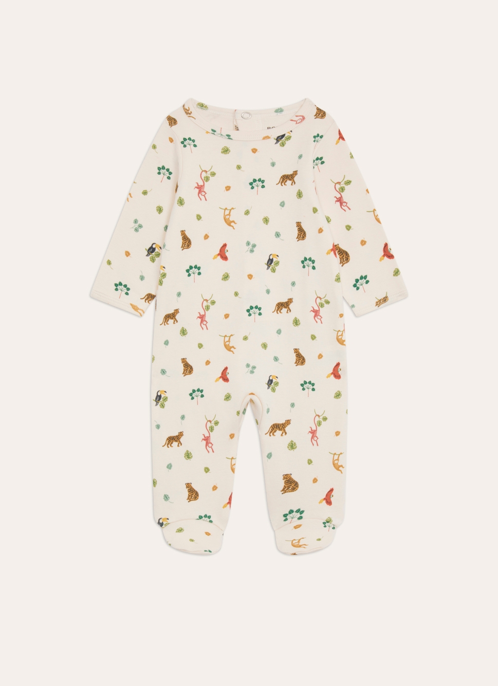 GRENOUILLÈRE EN COTON ANIMAUX DE LA JUNGLE MULTICOLORE