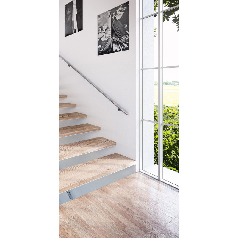 Main courante Harmony en acier inoxydable argenté Ø 40 mm 2 m SOGEM