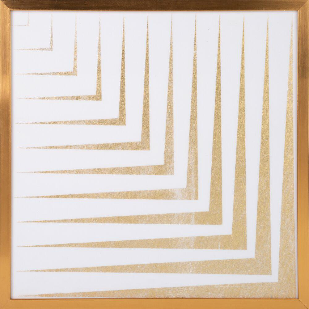Obraz ścienny BLANCA6 53x53 cm złoty geometryczny