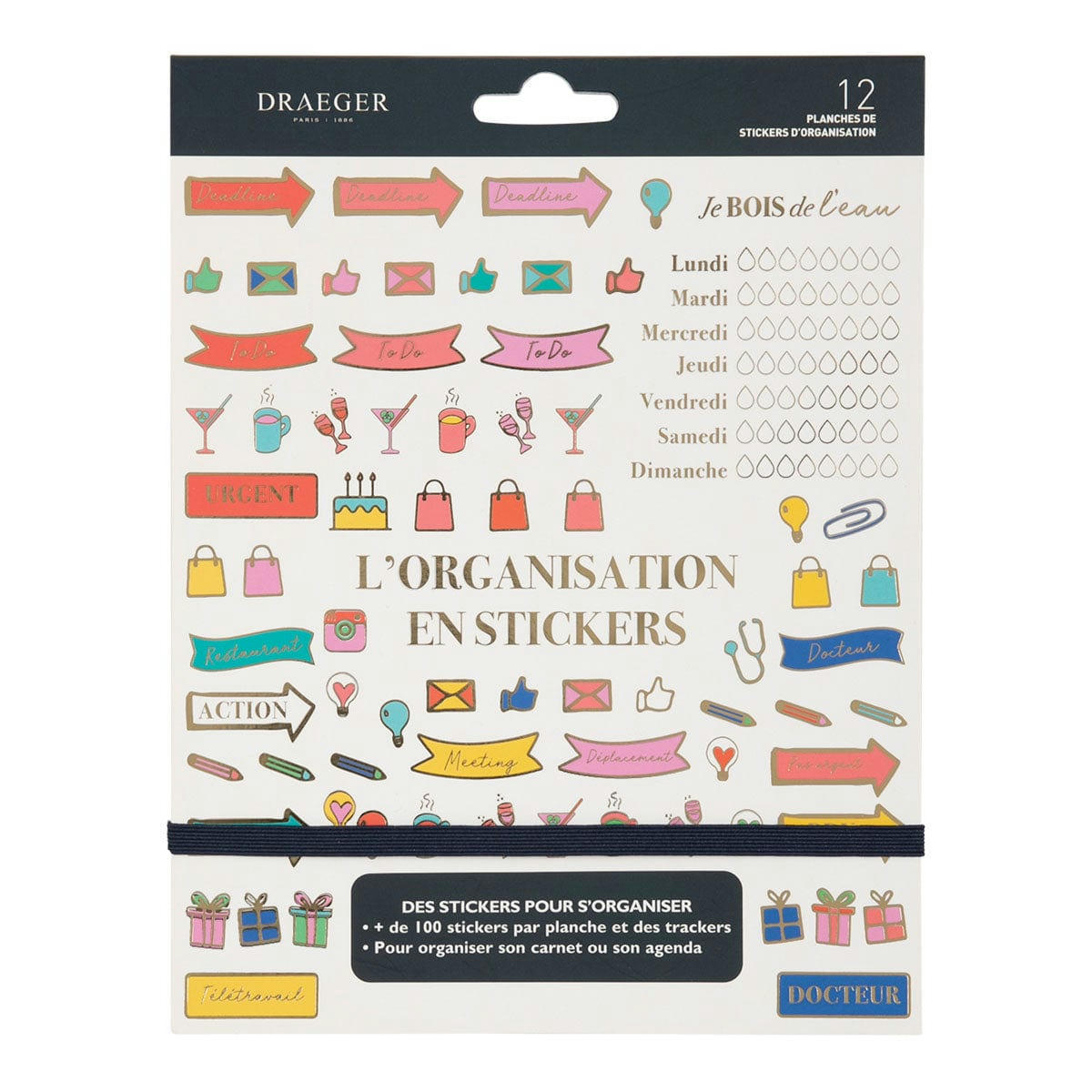 - Stickers Et Trackers Organisation - 12 Planches